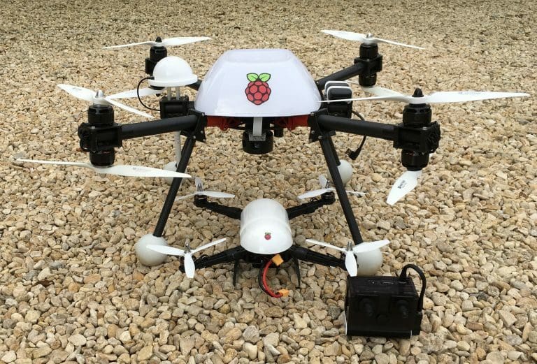 An autonomous drone equipped with Raspberry Pi