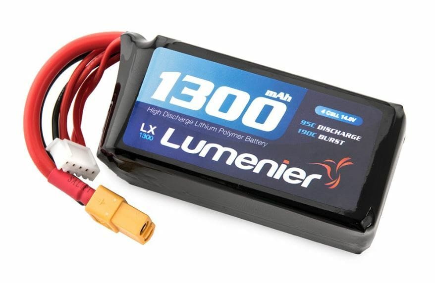 LiPo batteries provide more energy with less weight for longer flight time