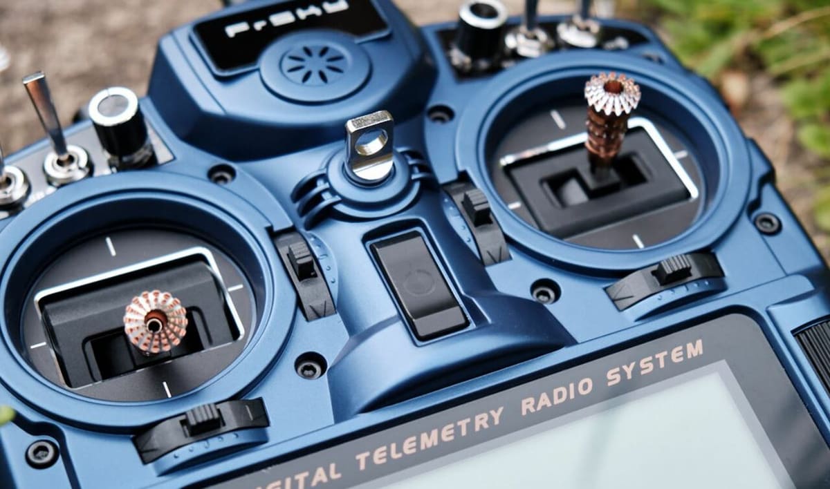 The FrSky Taranis X9D Plus 2019 model has a great interface for your drone