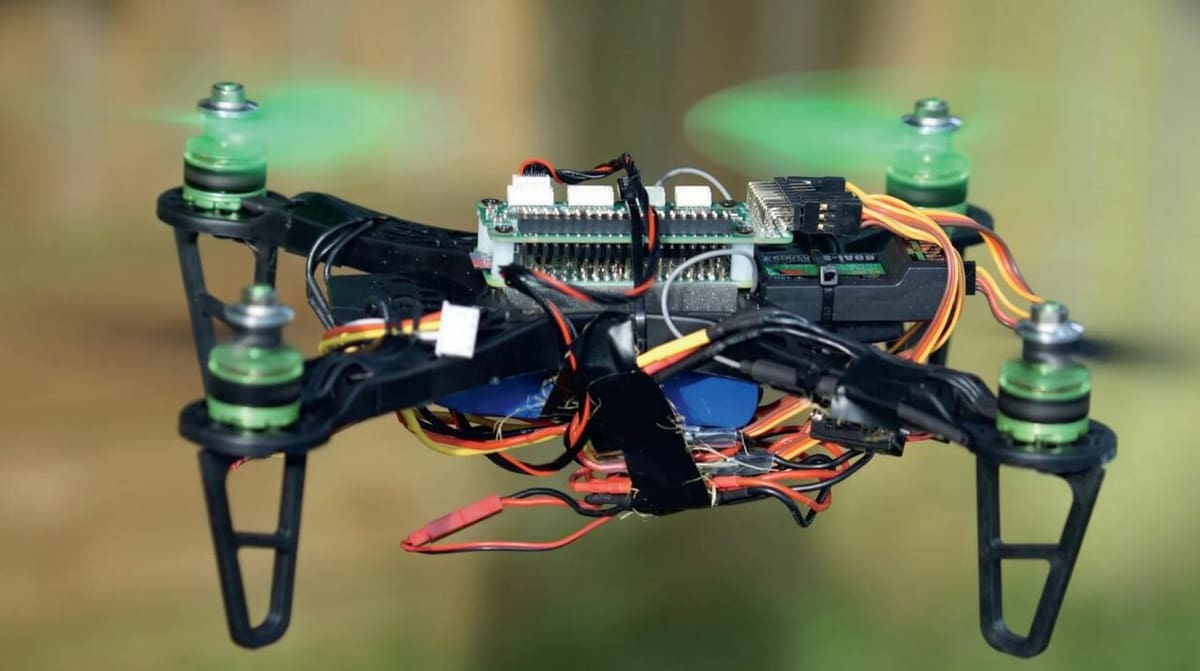 This drone uses the Raspberry Pi Zero with the PXF mini