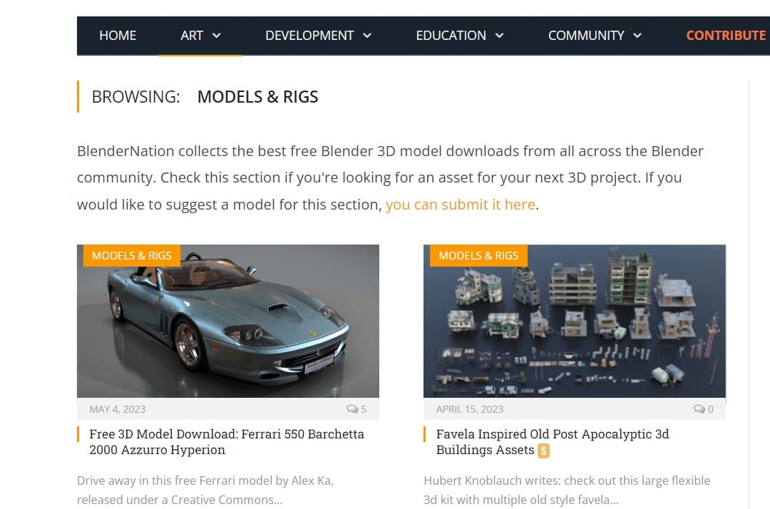 Image of: 3. BlenderNation