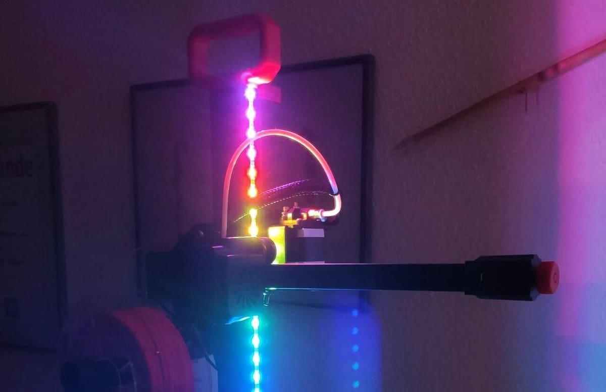This printer is illuminating