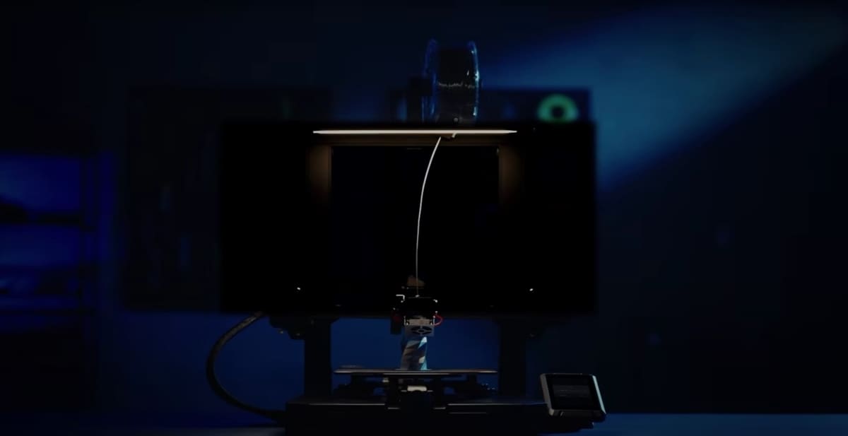 The Ender 3 S1 Pro comes with a built-in light