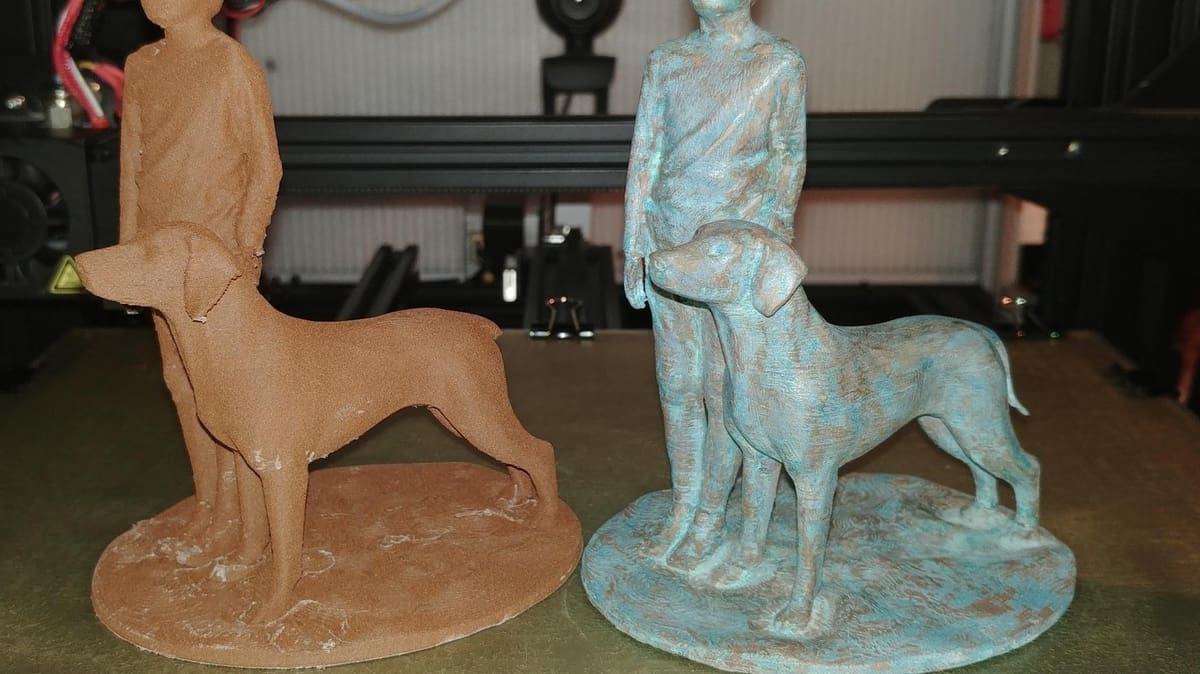 This print was given an aged look courtesy of sandpaper and vinegar