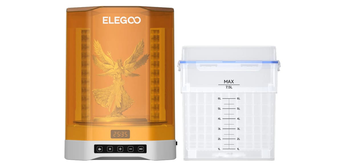 Image of The Best Resin Wash and Cure Stations: <span class="link" data-action="modal-open" data-modal-ajax="/en/product-overlay/463656/limit/0/">Elegoo Mercury Plus V3.0</span>