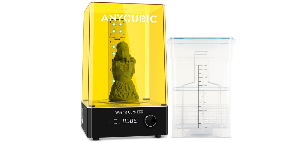 Image of The Best Resin Wash and Cure Stations: <span class="link" data-action="modal-open" data-modal-ajax="/en/product-overlay/463646/limit/0/">Anycubic Wash & Cure 3 Plus</span>