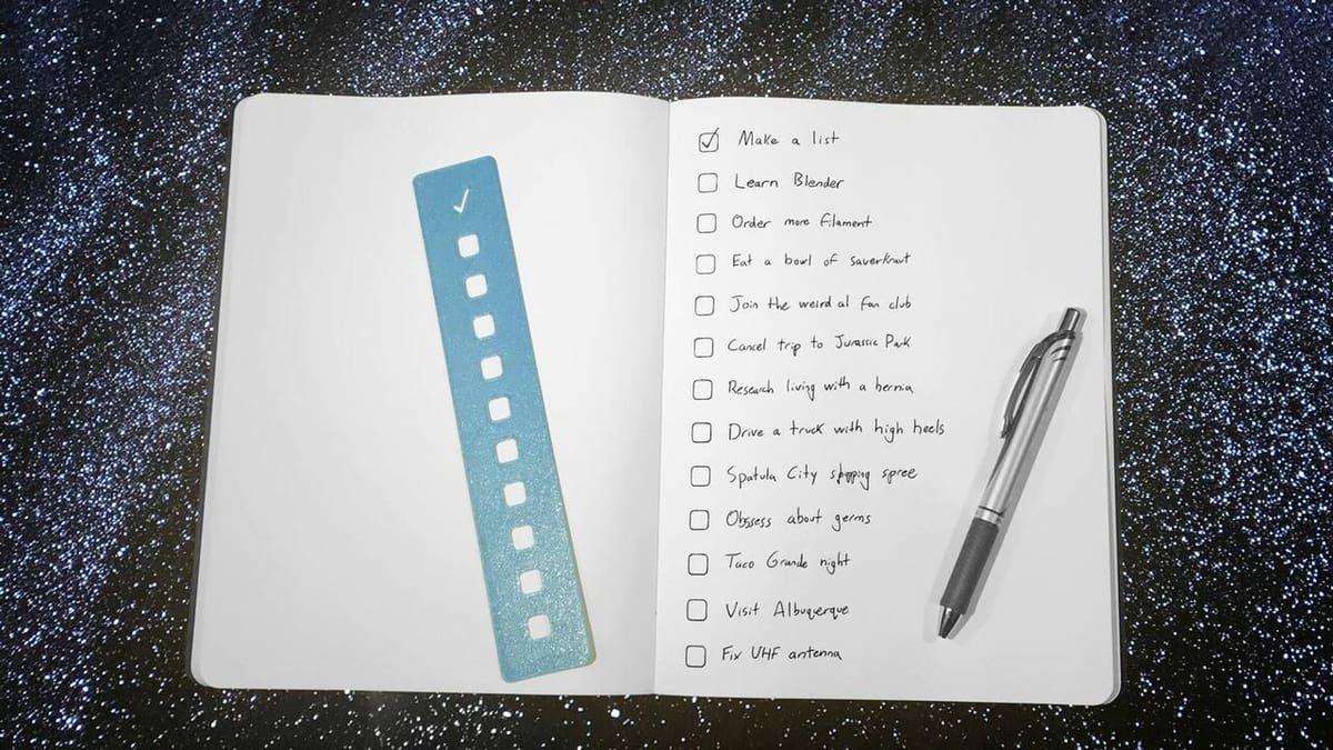 Is it just us or is it satisfying to check off every box?