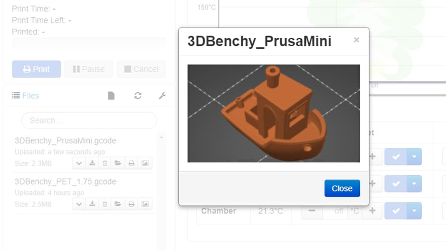 Slicer Thumbnails allows users to inspect G-code via a thumbnail image