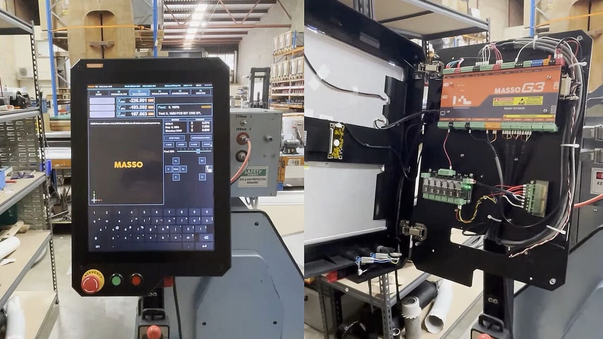 Although it doesn't need one, the Masso G3 touch UI is useful and user-friendly