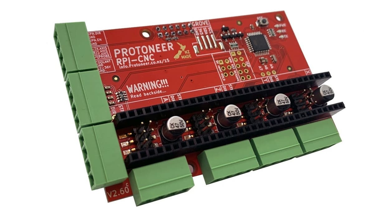 A CNC HAT that sits atop your Raspberry Pi