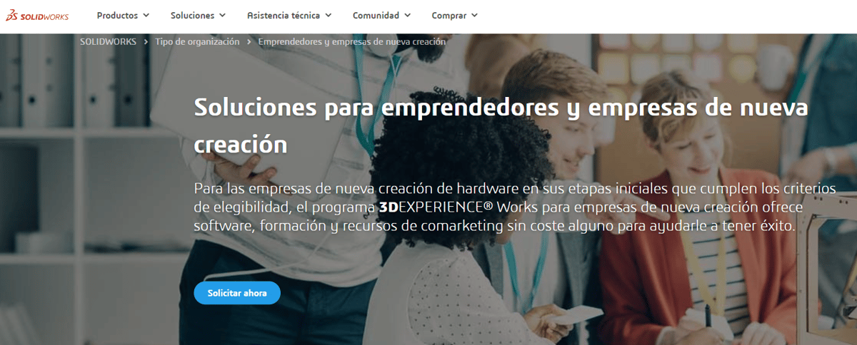 Imagen de Descargar SolidWorks gratis: 3DExperience para emprendedores y empresas emergentes