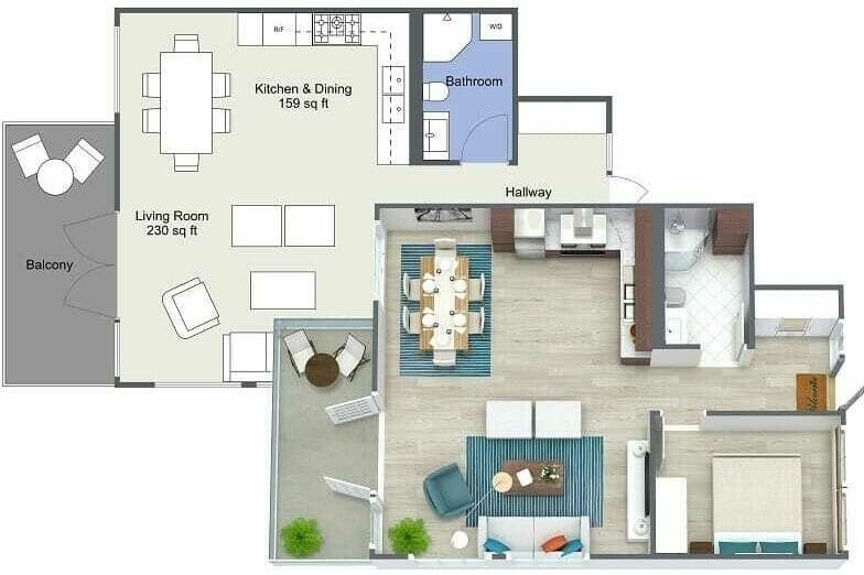 Layout (floor plan) creation with home design software