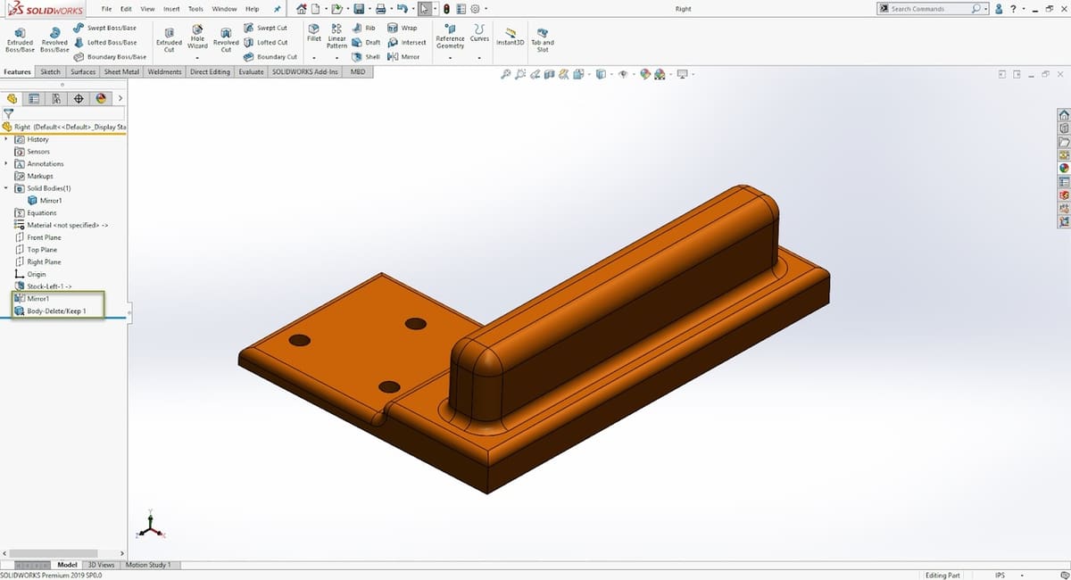 Tools at the top, design in the center