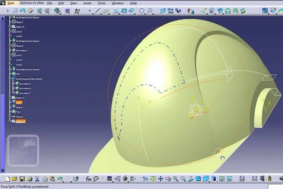 Model that surface using CATIA