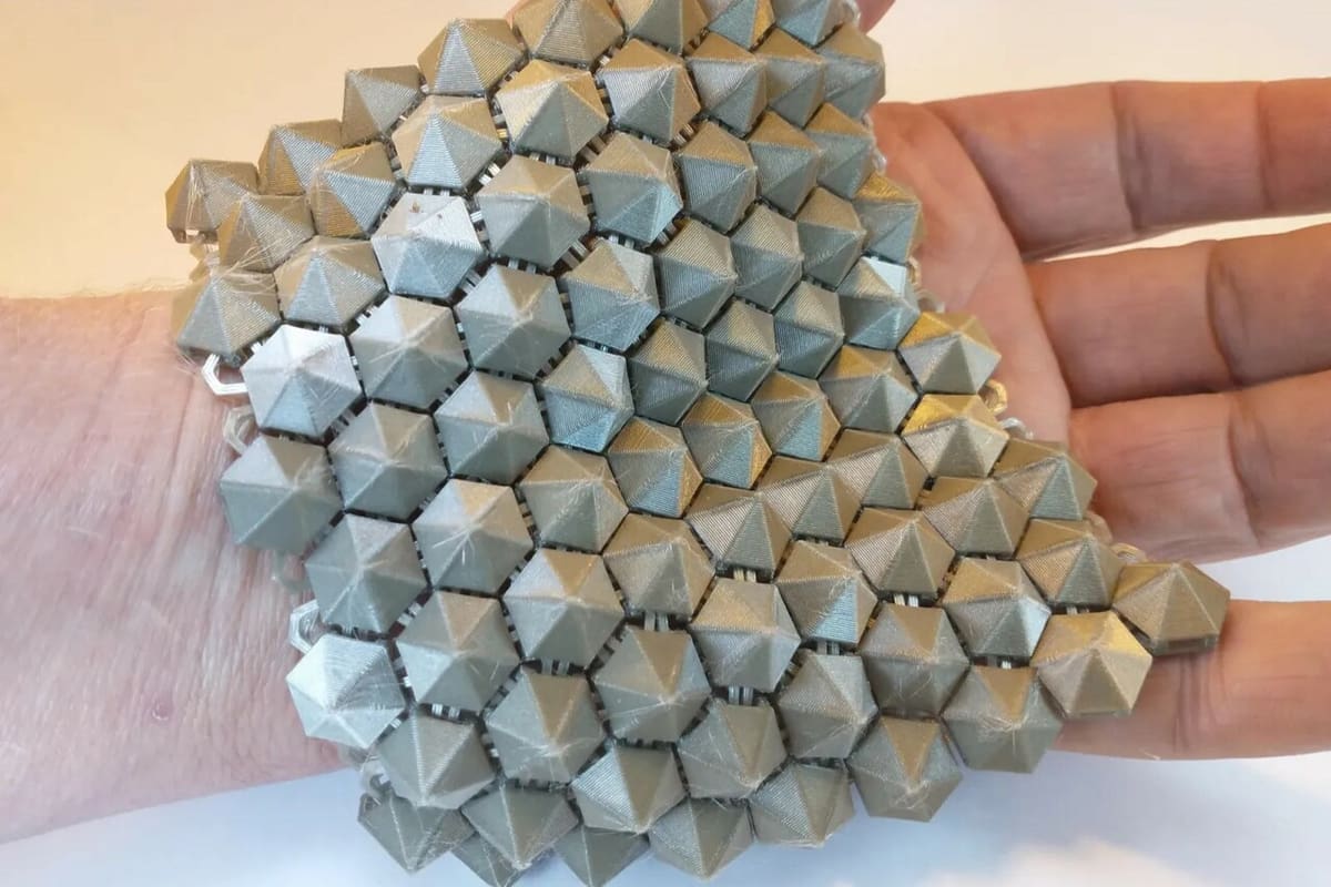 Despite the spiky surface, the back of this design is flat, so it can be printed without supports