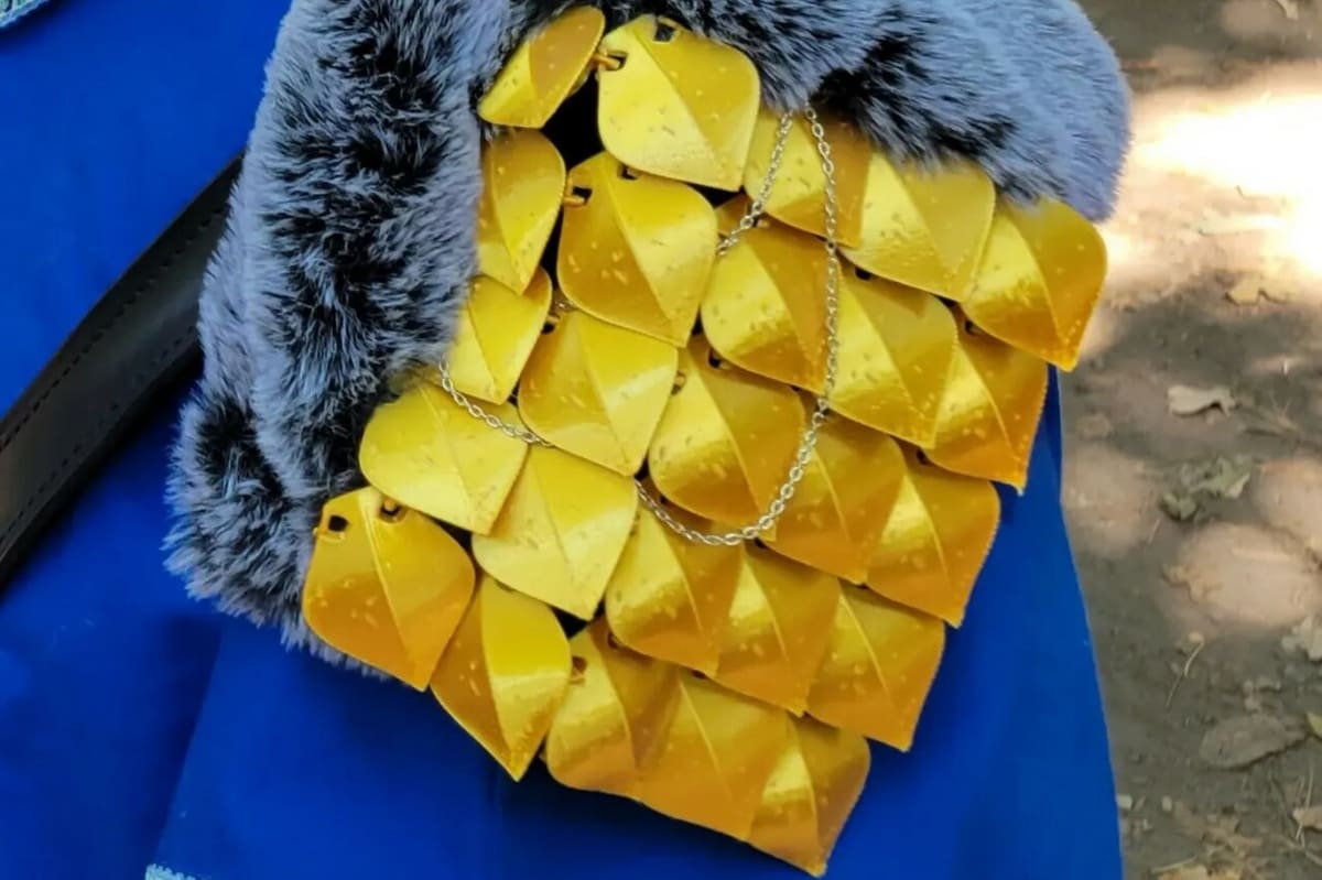 Scale mail can be combined with other materials to create cool costumes