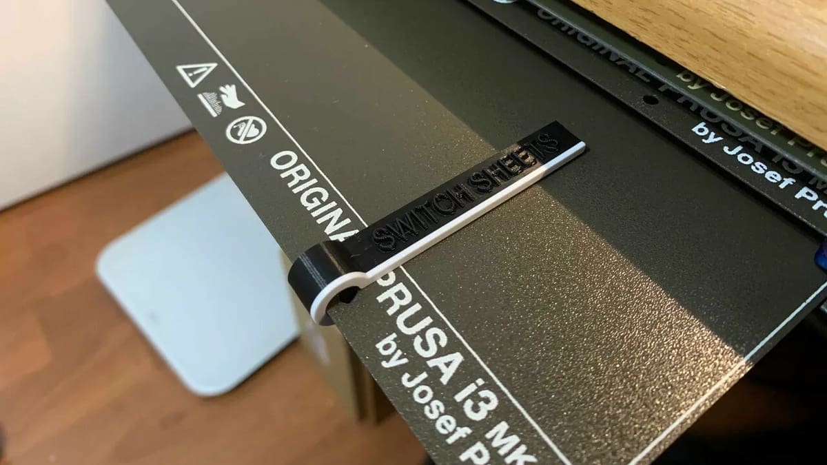 Textured steel sheet is excellent for printing with NinjaFlex