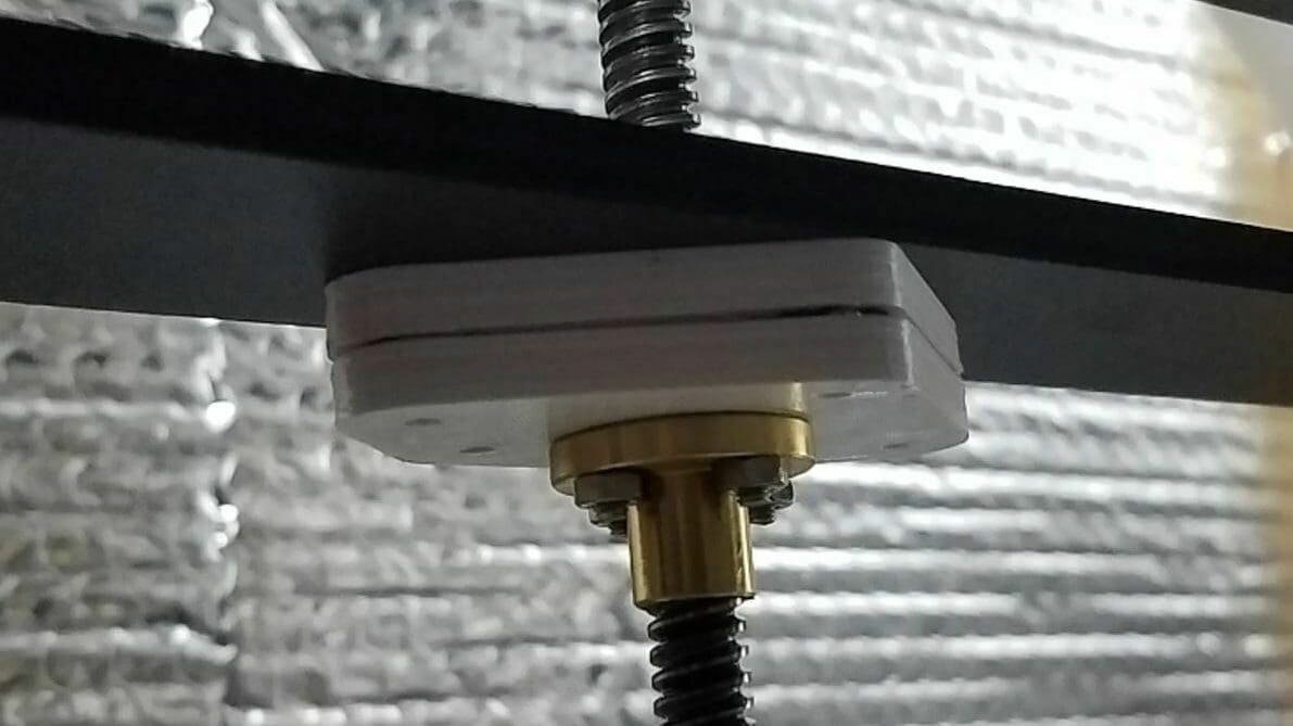 These Anti Z Wobble Wings should be placed above the Z-axis lead screw nuts