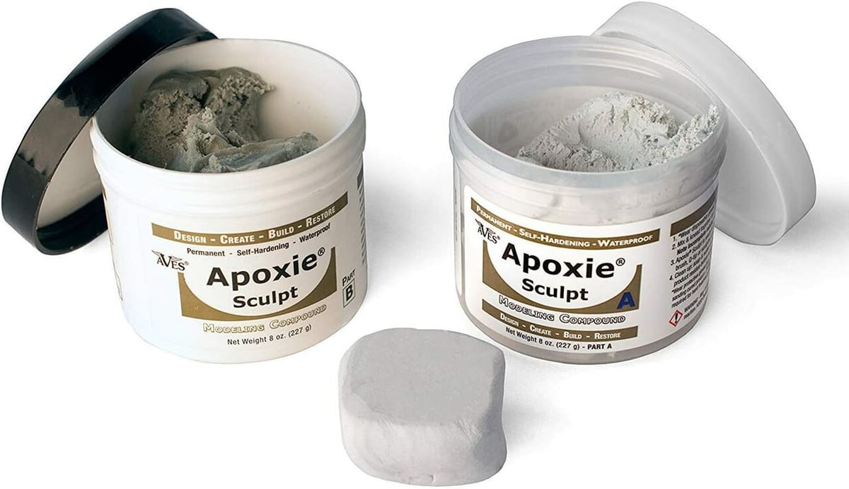 There's 2 sides to every story; Apoxie Sculpt's components mix well, though