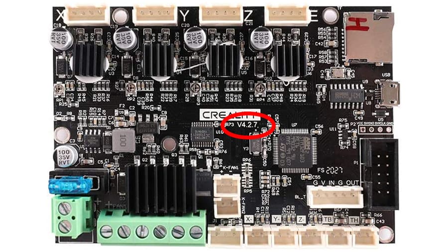 While the Ender 3 V2 comes with a mainboard V4.2.2 by default, its better to doublecheck it