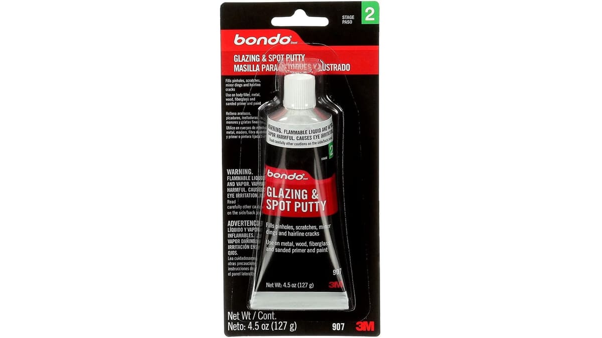 3M's Glazing and Spot Putty is no secret