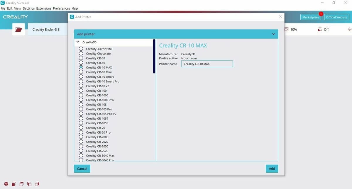 Tailor-made for your Creality Printer