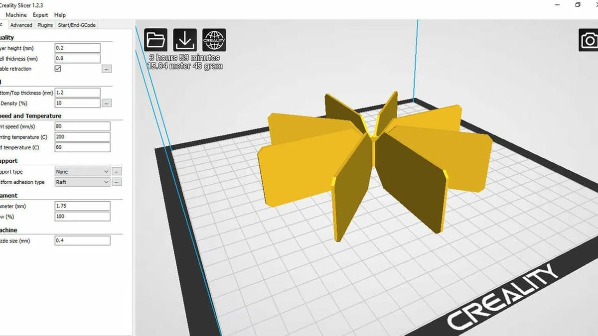 Creality Slicer 1.2.3 is a very popular version