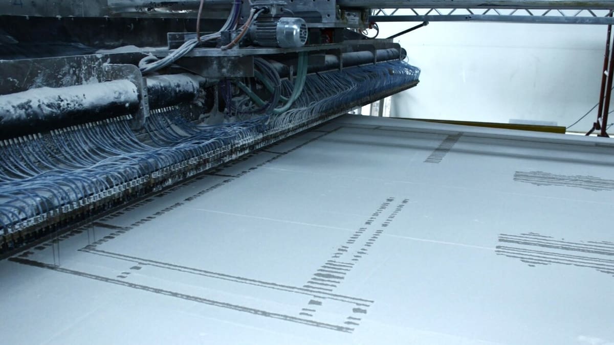Sand layer, adhessive layer, sand layer, adhesive layer, ...