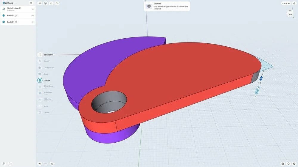 Uncluttered Shapr3D on the desktop