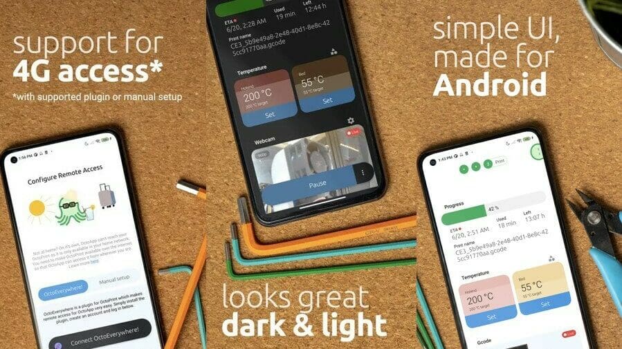 A dedicated app for a mobile OctoPrint experience