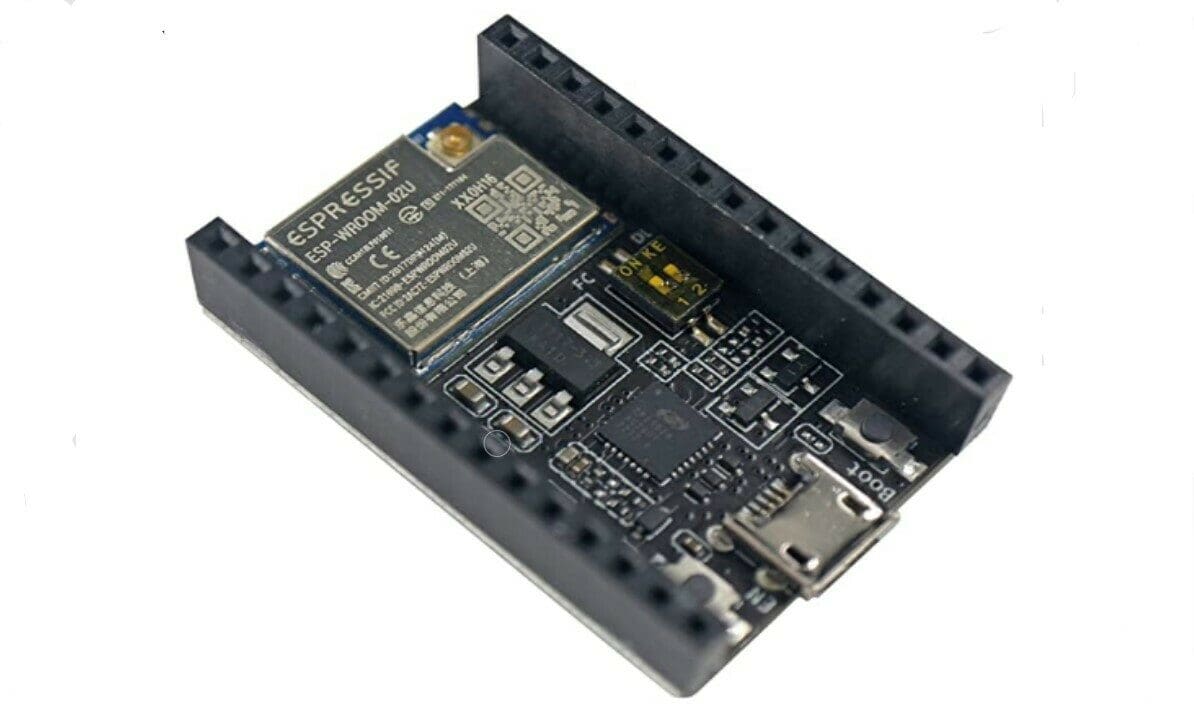The ESP 8266-DevKitC-2U-F offers female headers along its edges