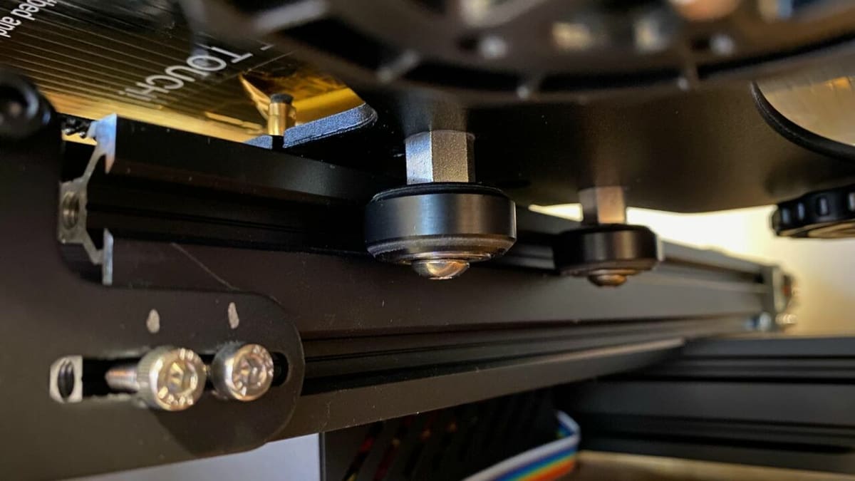 The carriage wheels can become worn and need replacing