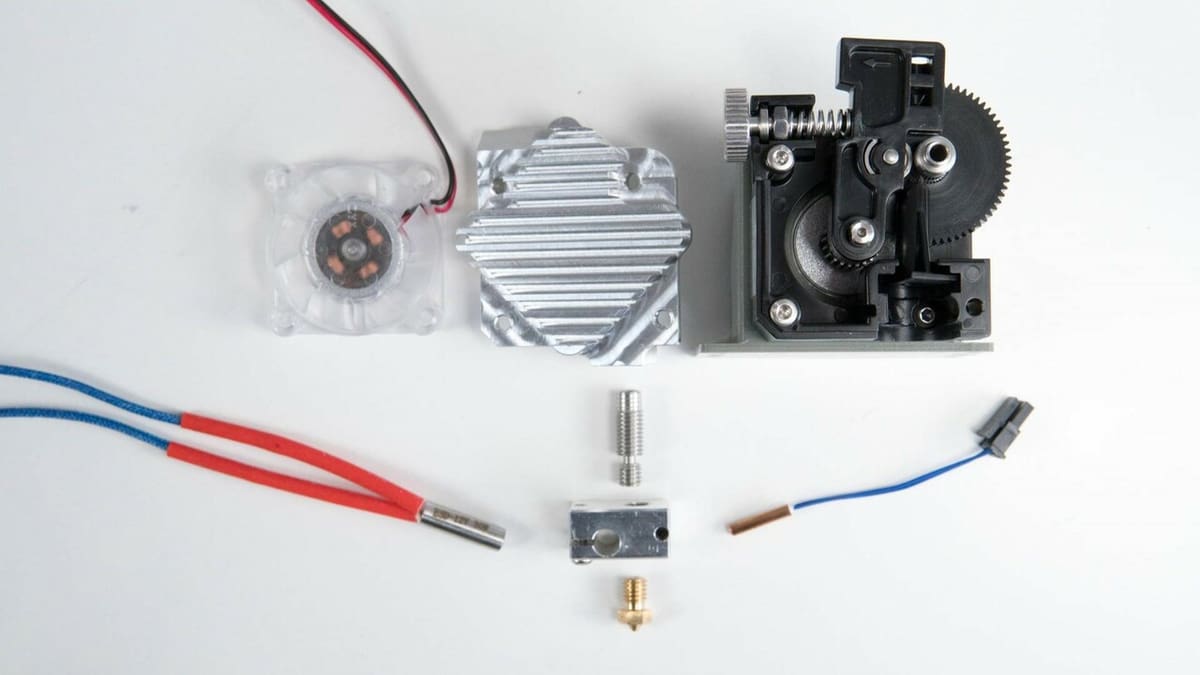 Extruders have different components that may need replacing