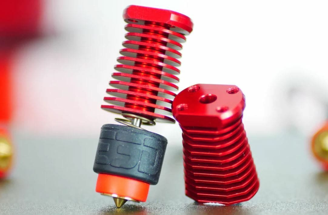 The E3D Revo Voron is red hot for Voron 3D printers