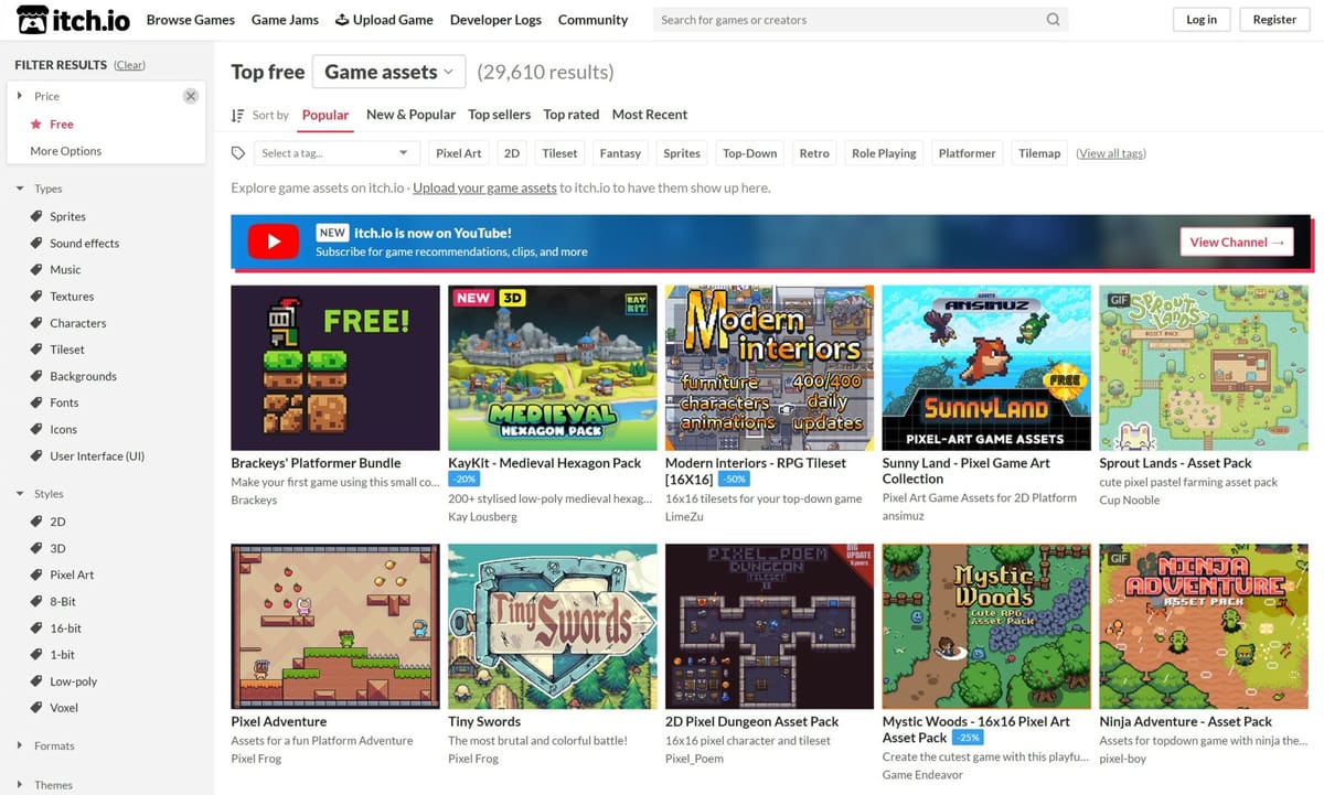 Image of: 2. Itch.io