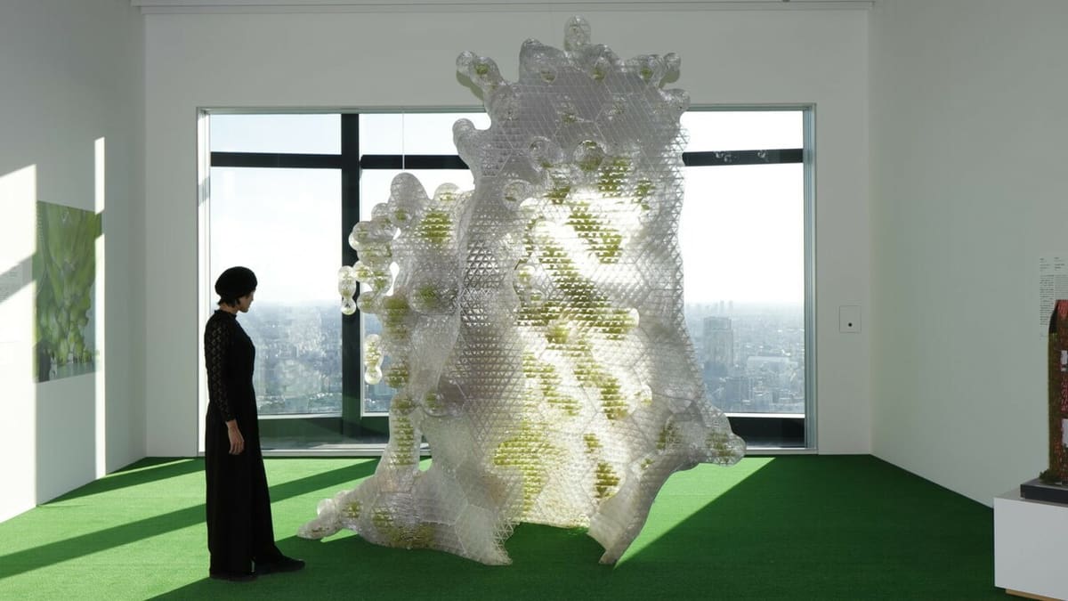 This structure is made up of 185 different 3D printed components