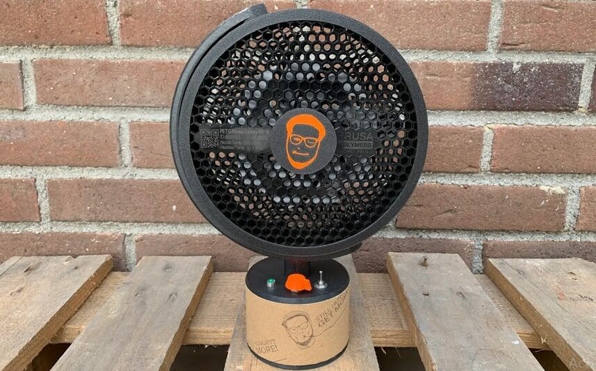 The PRUSAVENT fan is your most needed friend on hot summer days