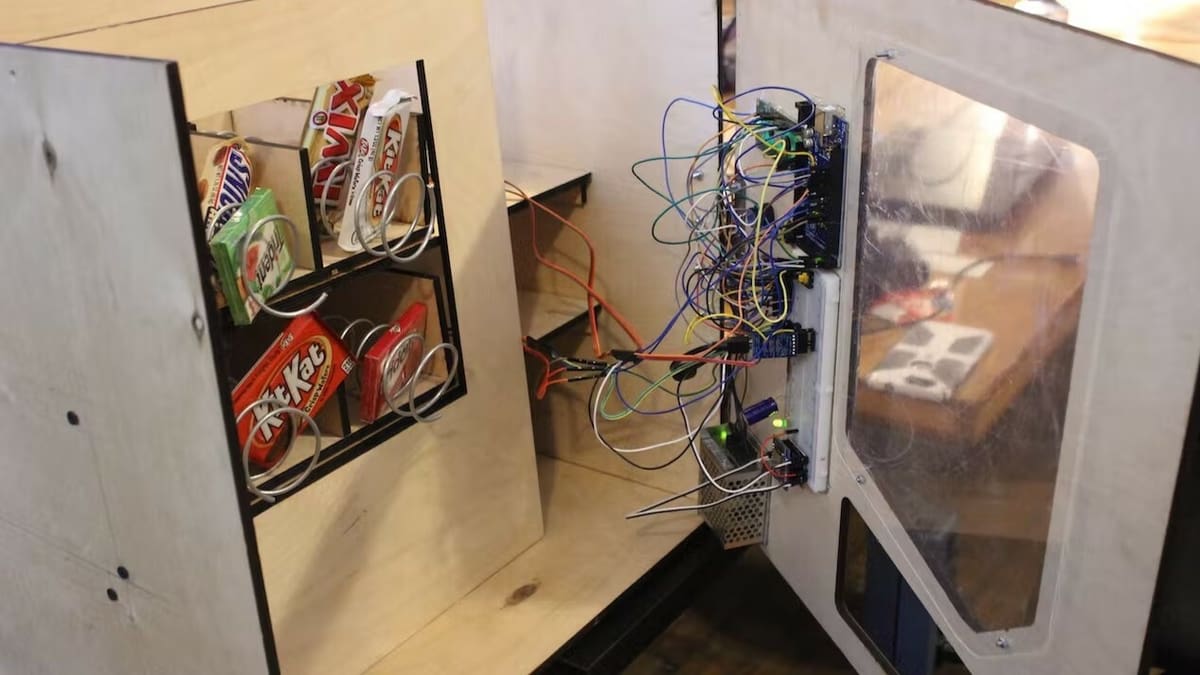 Setting up a fun way to get snacks