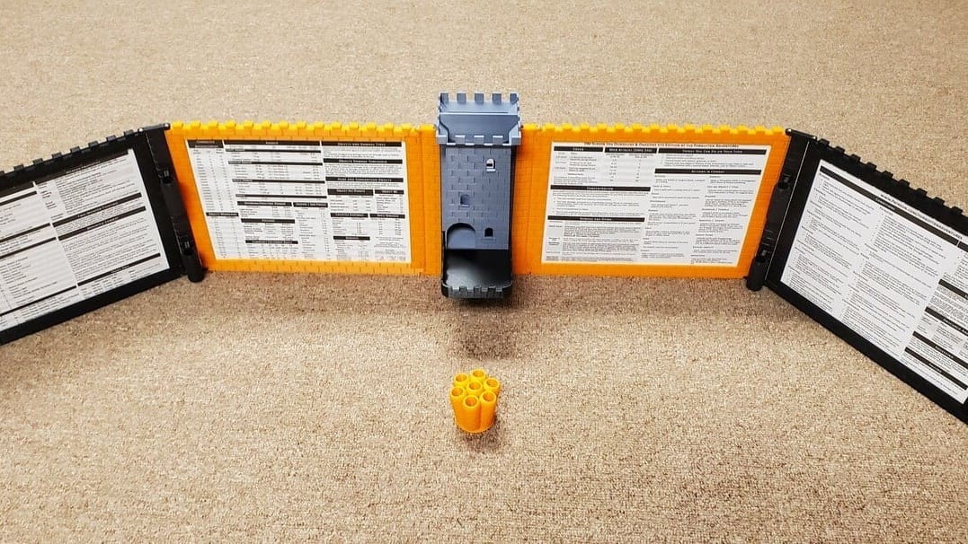 Image of: 5. DM Screen With Dice Tower