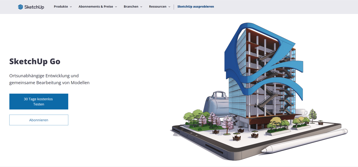 Bild von SketchUp kostenlos: SketchUp Go für Hobbyisten