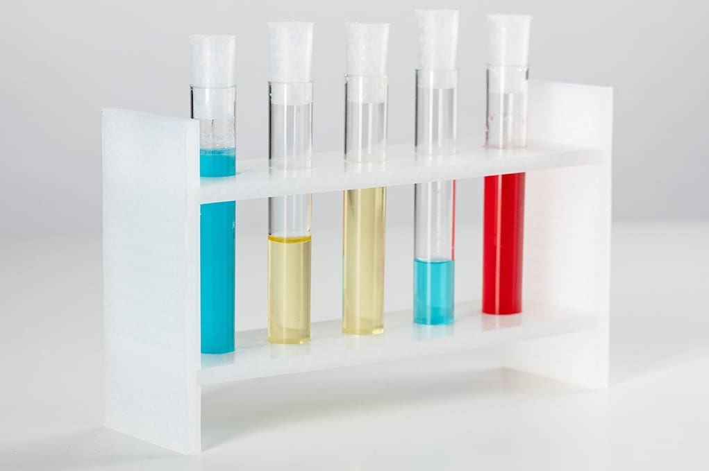 Test tubes, baby! OBC 905 is ideal for use with chemical and and other fluids