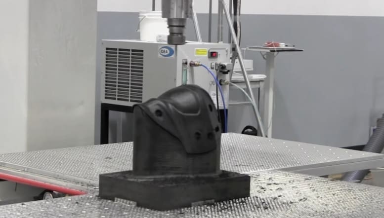 A complex part for which 6-axis milling would have an advantage