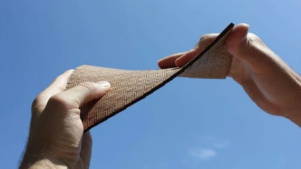 A rigid board becomes flexible