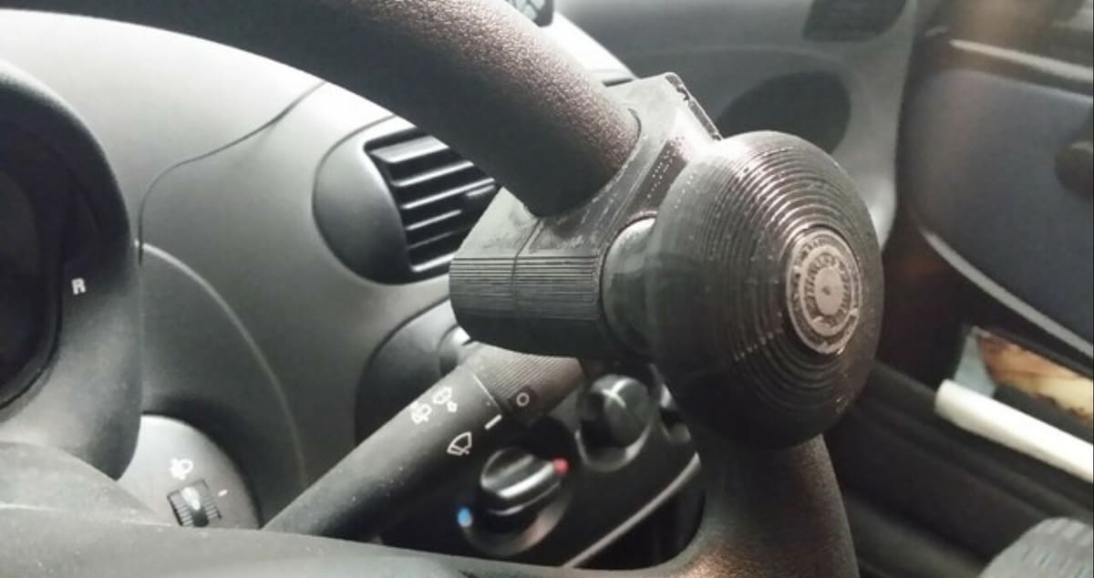 Print it in black to blend into the wheel