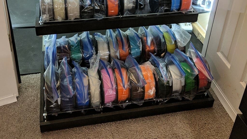 Acrylic gives this rack a neat and clean look