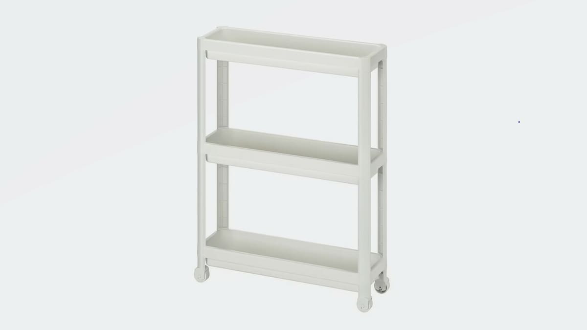 A filament storage rack on wheels!