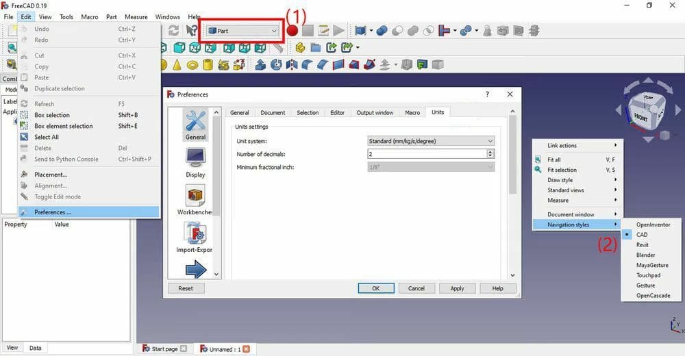Personalize the aspect of the program