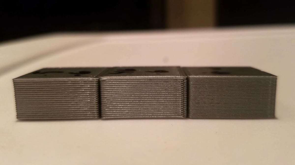 Same nozzle size, different layer heights
