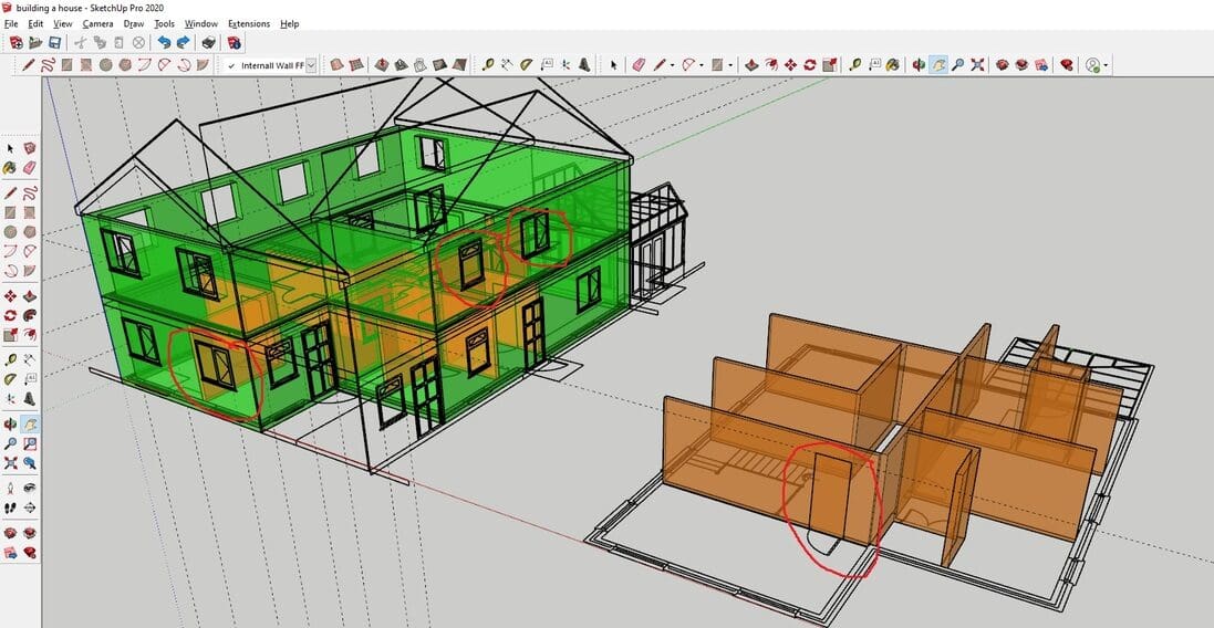 Raise the walls of a house just by pulling