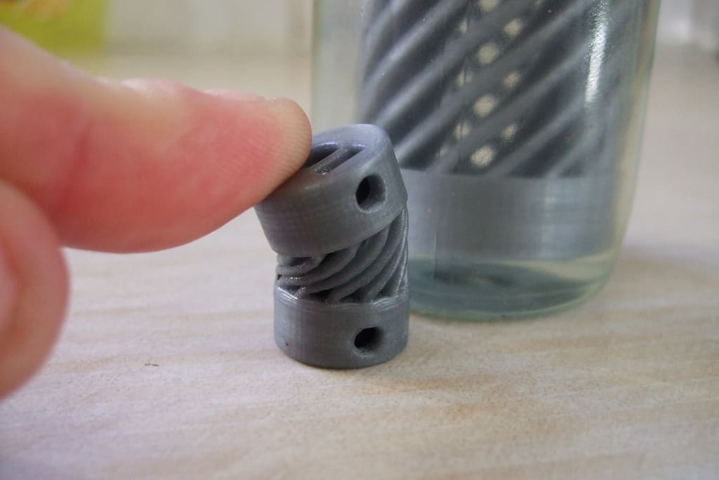 Fliexibility depends on material, printing settings and dimensions